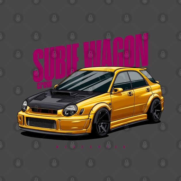 Subie Wagon (yellow) by Markaryan