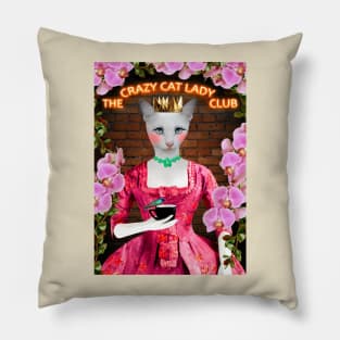 The crazy cat lady club Pillow