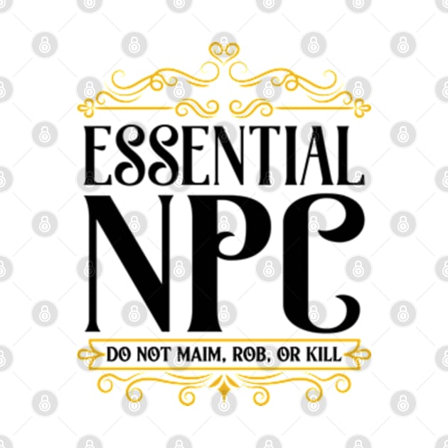 Essential NPC Non-Playable Character Gaming by RiseInspired