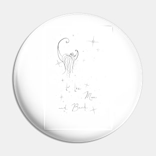 To the Moon and Back Love Quote Pin
