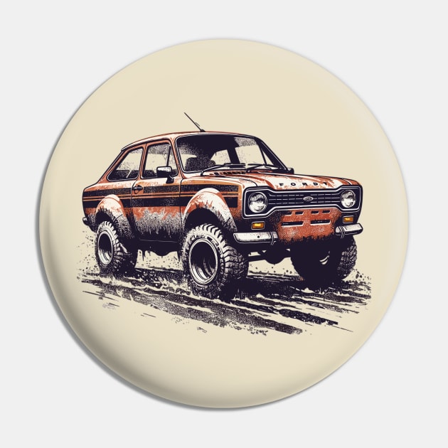 Ford Escort Pin by Vehicles-Art