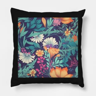 Colourful flower pattern Pillow