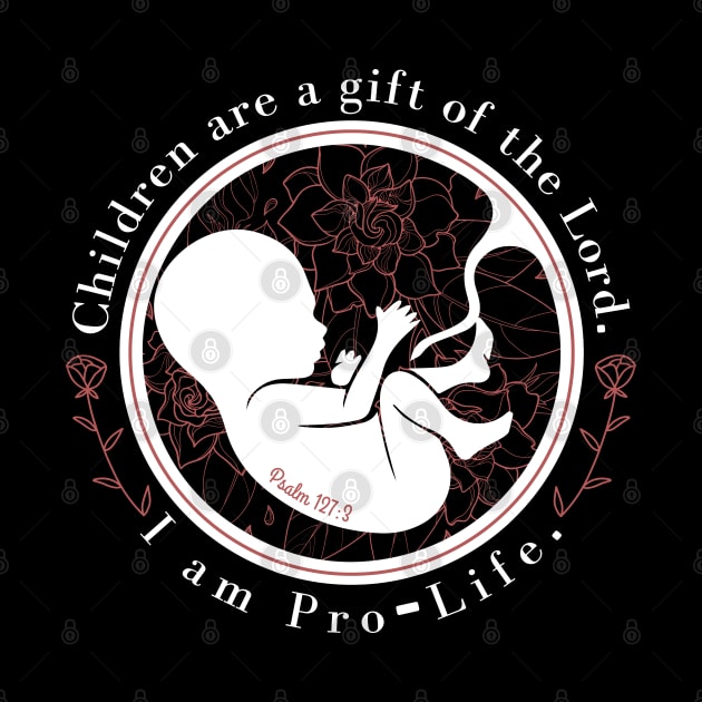 Pro-Life Floral by Little Fishes Catholic Tees