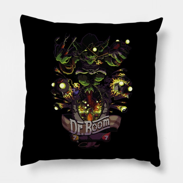 Unofficial Dr Boom Tribute Tee Pillow by peanutgolem