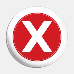 Red X Pin