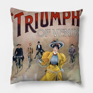 Triumph of Venus Vintage Poster 1900 Pillow