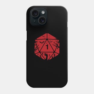 Dungeon Armory Halloween Special Spooky Polyhedral D20 Dice Phone Case