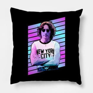 John lennon \ Portrait | Colorful Pillow