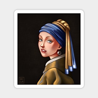 Girl with a Pearl Earring Magnet