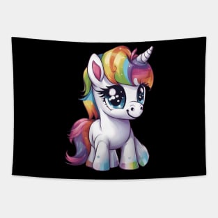 Baby Rainbow Unicorn Tapestry