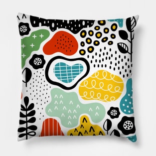 Boho Creative Hippie Pattern Design Geometric Texture Pillow