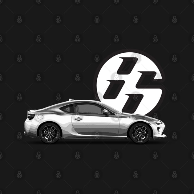 GT86 Body White on Black by CharlieCreator