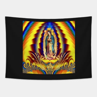 Our Lady of Guadalupe Virgin Mary New Zerape  03 Tapestry