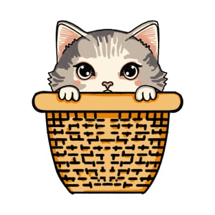 Cat In Basket T-Shirt