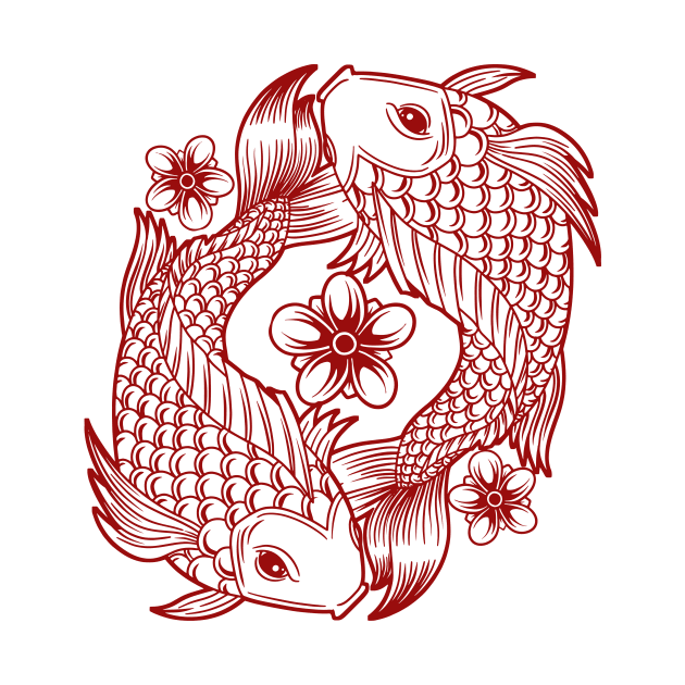 yin yang koi by noorshine