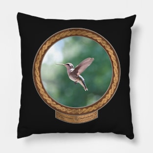 Paused Hummingbird #1 Pillow