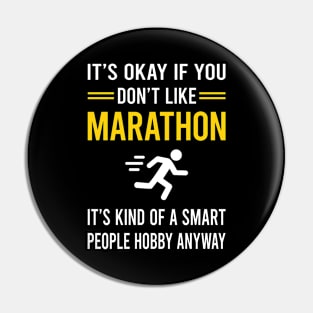 Smart People Hobby Marathon Pin