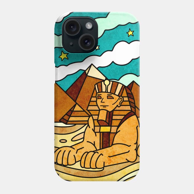 Pyramids & Sphinx of Giza Egypt Phone Case by Kelly Louise Art