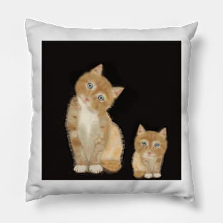 Mother and son cats Pillow