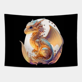 Young Cute Dragon New Dragon Art Tapestry