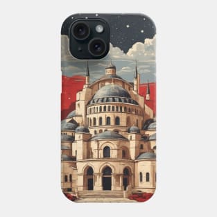 Edirne Turkey Starry Night Vintage Retro Travel Tourism Phone Case