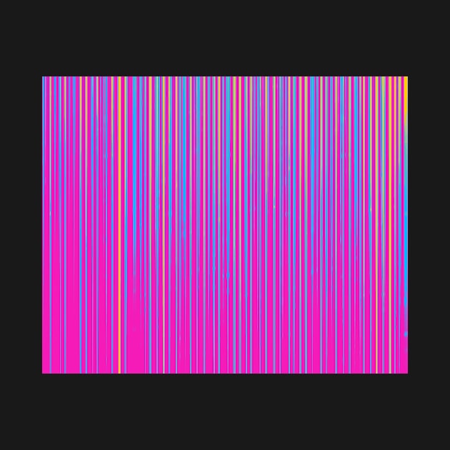 Pansexual Pride Shadowed Thin Vertical Stripes by VernenInk