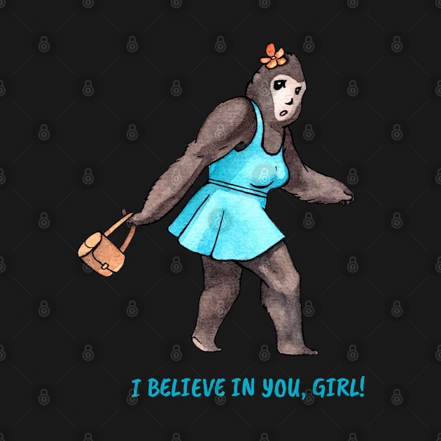 Believe in the Bigfoot Lady by AquarellChill