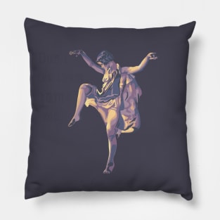 Isadora Duncan Portrait and Quote Pillow