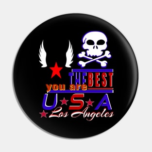 surfing festival in Los Angeles You Are The Best USA Design of sea pirates Pin