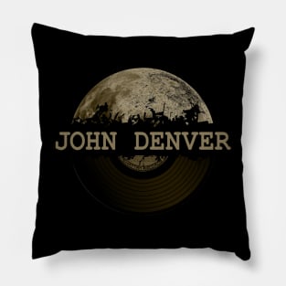 john denver gold moon vinyl Pillow