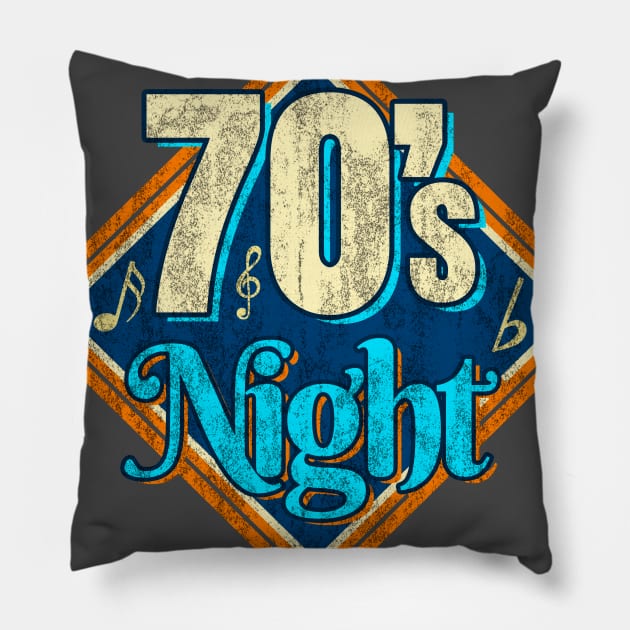 70's Music Night Pillow by koolteas