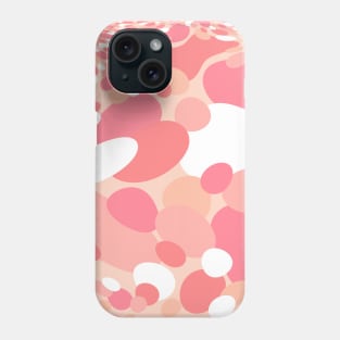 60's Retro Groovy Dots in Blush Pink and White - Abstract Phone Case