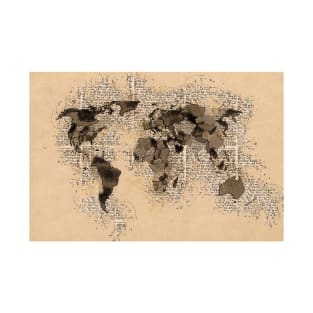 Old Vintage World Map T-Shirt