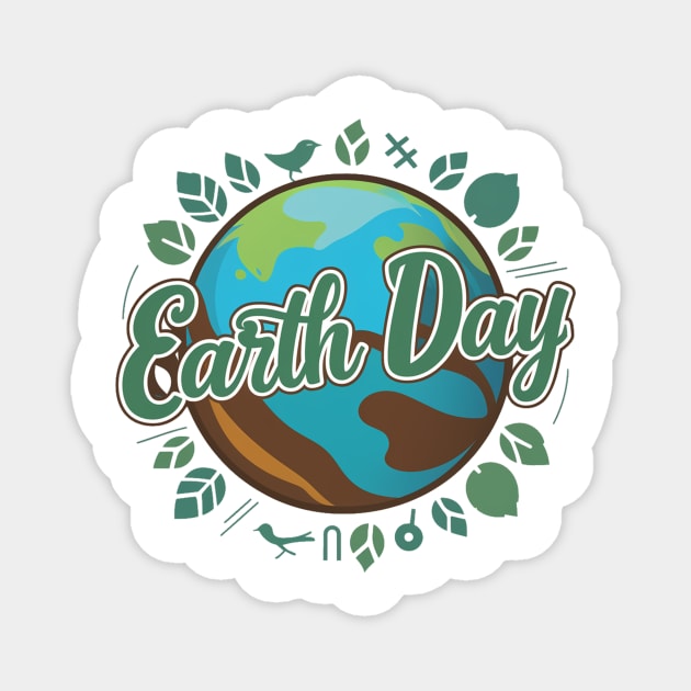 Earth day Magnet by alby store