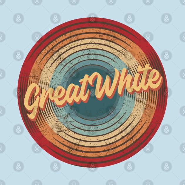 Great White Vintage Circle by musiconspiracy