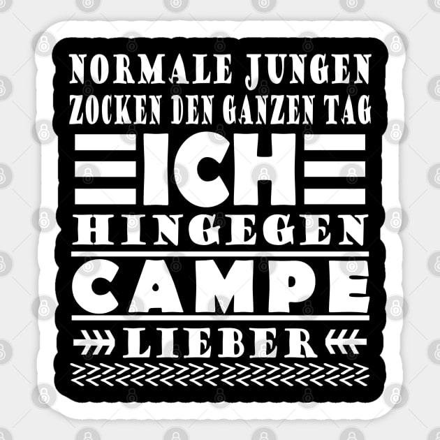 Campen Lagerfeuer Geschenk Wohnwagen Männer - Campen - Sticker