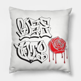 Rose City Paint Drip Pillow