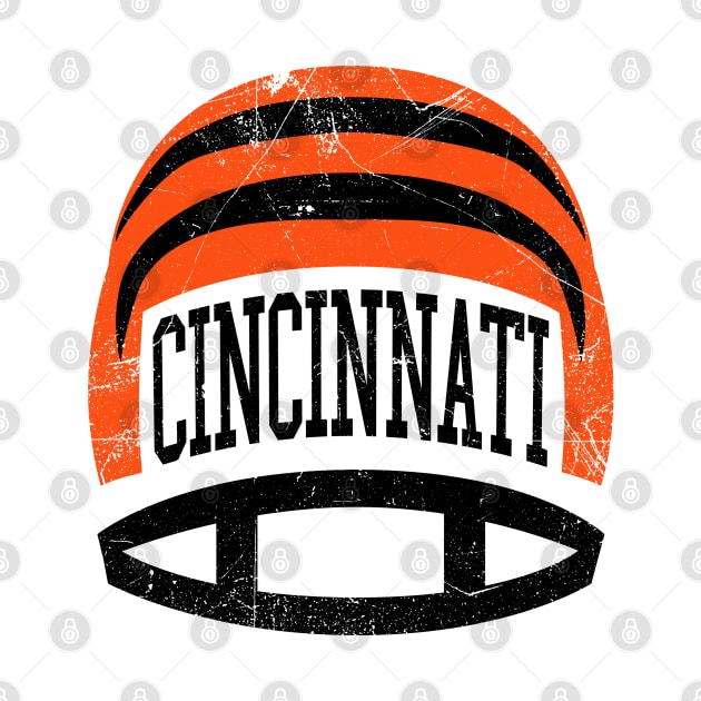 Cincinnati Retro Helmet - White by KFig21