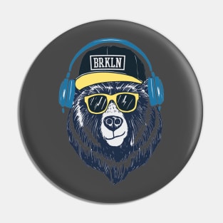 Brooklyn bear Pin