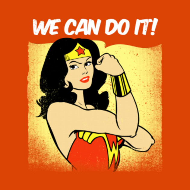 we can do it wonder woman t shirt teepublic