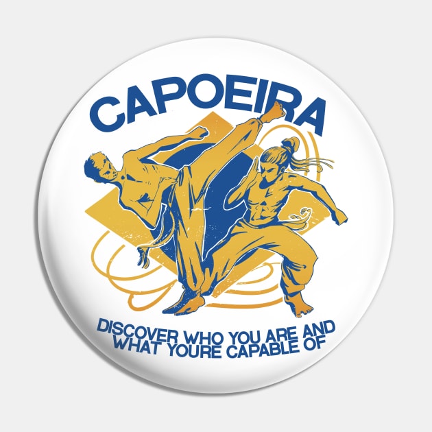 Capoeira Brazilian Martial Arts Quote Pin by UNDERGROUNDROOTS