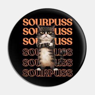 Sourpuss Pin