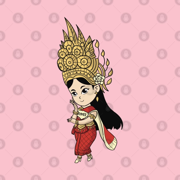 Khmer Cambodian Chibi w/cape Character by KhmeRootz