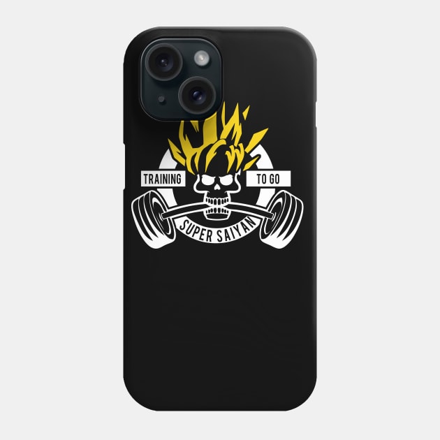 Training To Go Super Saiyan Phone Case by wookiemike