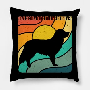 Rainbow Nova Scotia Duck Tolling Retriever Pillow