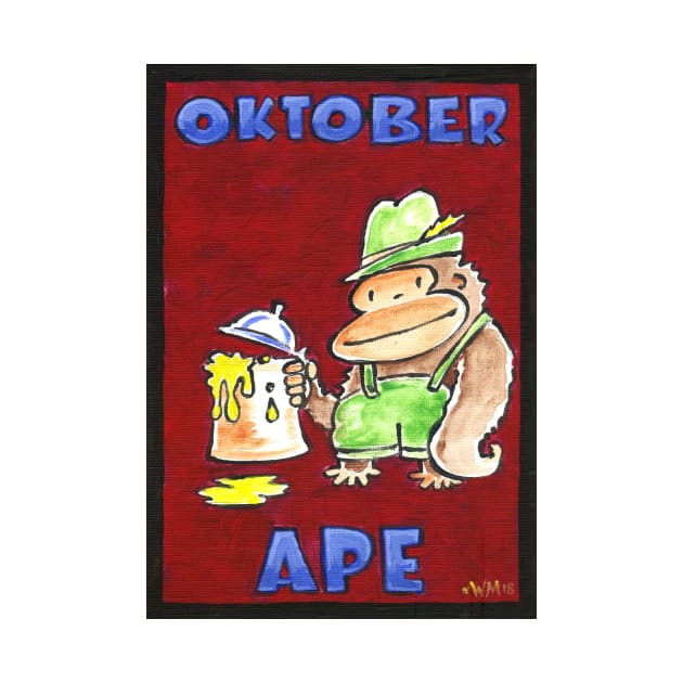 Oktober Ape on Red by WalterMoore