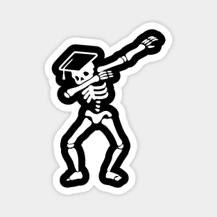 Skeleton Graduate Dab Magnet