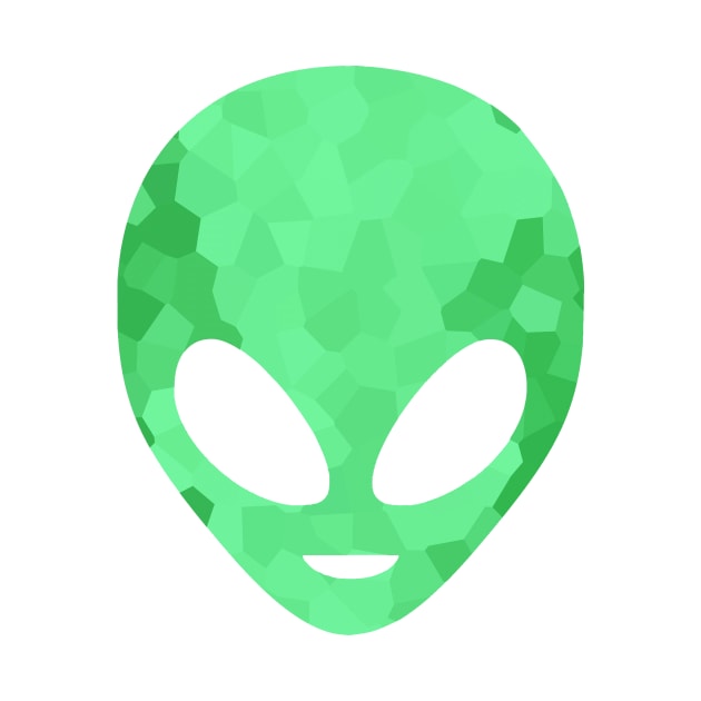 Green Alien Head by SartorisArt1