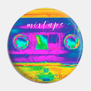 Music Mixtape Neon Pin