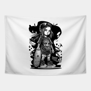 Skater Girl Tapestry